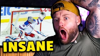 Is Henrik Lundqvist the GREATEST  SOCCER FAN REACTS TO HENRIK LUNDQVIST BEST SAVES [upl. by Tanitansy276]