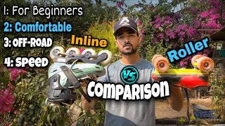 Roller skate vs Inline skate ComparisonIn 4 Points [upl. by Fredkin402]