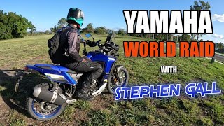 Yamaha T7 Tenere World Raid test ride with Stephen Gall [upl. by Panta251]