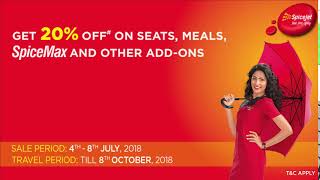 SpiceJet presents Mega Monsoon Sale [upl. by Rocco424]