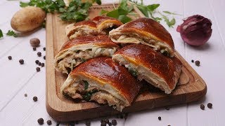 Пирог со шпинатом и тунцом  Рецепты от Со Вкусом [upl. by Brew]