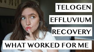 TELOGEN EFFLUVIUM RECOVERY  WHAT WORKED FOR ME  NO BS HAIR REGROWTH TIPS  LAUREN NEWLY [upl. by Eednil]