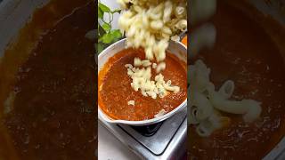 Red sauce pasta jhatpat bnaye ekdm restaurant style me youtubeshorts shorts [upl. by Rialcnis837]