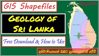 Geology of Sri Lanka  GIS Shape files  Free download link and ArcMap tutorial [upl. by Erapsag]