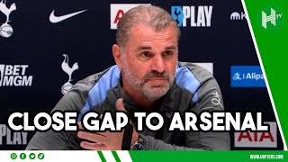 We need to BRIDGE THE GAP to Arsenal  Ange Postecoglou EMBARGO [upl. by Etterb615]