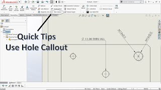 Quick Tips  Hole Callout In Solidworks [upl. by Nager491]