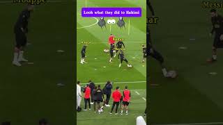 Look what 🤩🤩Neymar⚽ Messi⚽Mbappe and Ramos did to Hakimifootball MbappeMessiNeymarRamos [upl. by Oker280]