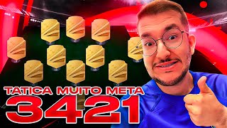 FIFA 23  🏆 A MELHOR FORMAÇÃO APÓS ATUALIZAÇÃO  TÁTICA PERSONALIZADA 3421  LINKER [upl. by Acimot401]