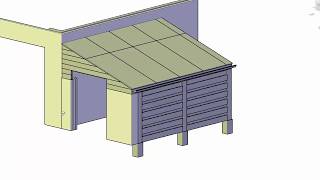 Overkapping aan schuur bouwtekening  zelf een overkapping maken [upl. by Iglesias]