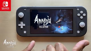 Amnesia Collection Nintendo Switch Lite Gameplay [upl. by Erida]