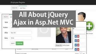 jQuery Ajax In AspNet MVC  CRUD Operations Using JSON [upl. by Frankhouse]