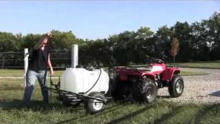 60 Gallon Trailer Sprayer with 14 Foot Breakaway Boom  Master Manufacturing [upl. by Swehttam567]