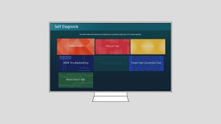 Cómo utilizar el autodiagnóstico en un Samsung Smart TV [upl. by Ahsiel]