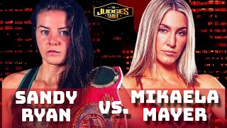 Mikaela Mayer Vs Sandy Ryan boxing sports gmtsports [upl. by Enila136]