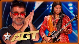 10 Year Old Girl from India ROCKS OUT on Americas Got Talent [upl. by Sternick]