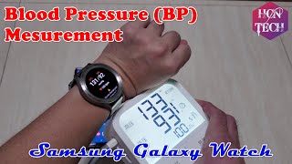 Samsung Galaxy Watch  How to calibrate Blood Pressure Monitor [upl. by Phenice853]