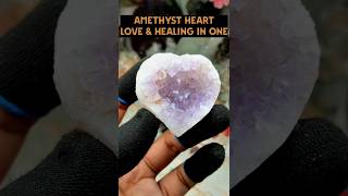 Beautiful Amethyst Heart Shape Crystal Stone – 100 Grams of Love and Healing for 1200 Rupees [upl. by Hester820]