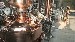 Customer design copper alembic still reflux column vodka whiskey gin distillery machine [upl. by Enylecoj]