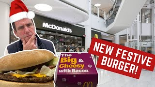 Reviewing McDonalds NEW BIG AND CHEESY BURGER So DISAPPOINTING [upl. by Ardnwahsal]