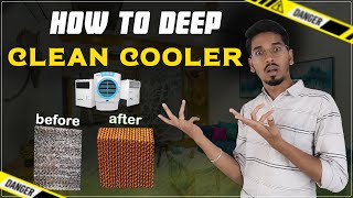 How to clean cooler at home  DEEP Cleaning coolers telugu  Cooler cleaing  by Mahesh [upl. by Blackmore]