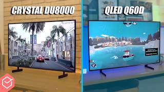 CRYSTAL DU8000 vs QLED Q60D  qual é a melhor TV 4K BARATA da SAMSUNG [upl. by Teador]