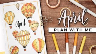 PLAN WITH ME  April 2019 Bullet Journal Setup [upl. by Asreht]