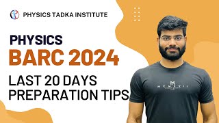 barc oces 2024 physics preparation strategy last 20 days barc test series [upl. by Azarria552]