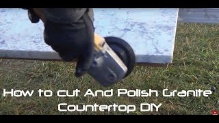 How to Cut And Polish Granite Countertop DIY [upl. by Eenahpets926]