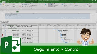 12  Microsoft Project 2016  Seguimiento y Control de proyectos en Project [upl. by Kellyann]