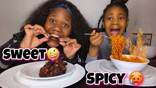 SPICY VS SWEET CHALLENGE EXTREME [upl. by Elata]