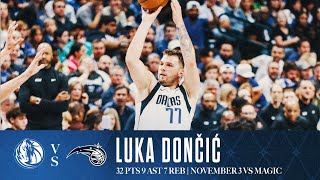 Luka Dončić 32 Points Highlights vs Magic  November 3 2024 [upl. by Aivek]