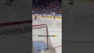 Mcdavid at full speed at ice level view👀🤯 Hockey Oilers Toronto scotiabankarena NHL MCDAVID [upl. by Razal157]