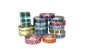 Aluminium foil detectable underground warning tape [upl. by Leirza]