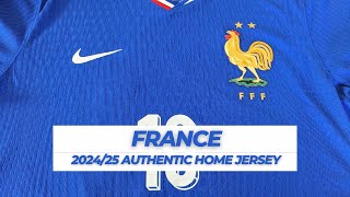 France 202425 Authentic Home Jersey Review [upl. by Cranford]