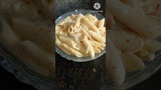 White sauce pasta youtubeshorts pasta whitesaucepasta yummy recipe cooking trending [upl. by Gilliette]