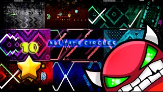 Geometry Dash  All 20 Nine Circles DEMON  UPDATED BEFORE 20 [upl. by Ahtera]