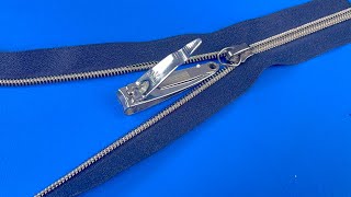 Tailors Dont Want You To Know This Method Fix Broken Zipper in 2 Minutes [upl. by Eocsor]