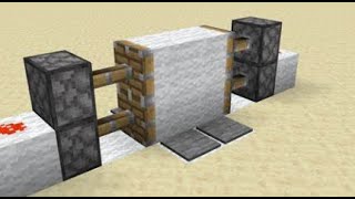 2x2 Piston Door Minecraft Tutorial [upl. by Lednyk]