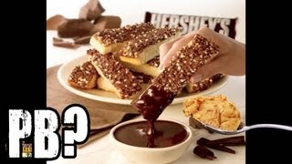 PeanutBETTER  Pizza Hut Hersheys Chocolate Dunkers w Peanut Butter [upl. by Redford874]