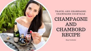 Champagne and Chambord Easy Cocktail Recipe for Beginners [upl. by Winfrid]