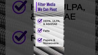 Custom Filter Manufacturing Media We Can Pleat [upl. by Reamy765]