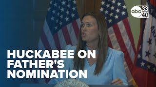 Sarah Huckabee Sanders on fathers nomination [upl. by Enelym791]