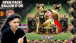 BLACK FRIDAY amp BALLON DOR OPEN PACK TOP UP 3 JUTA DEMI CRISTIANO RONALDO OVR 110 EA FC MOBILE 25 [upl. by Lejeune]