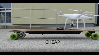 DIY ELECTRIC SKATEBOARD CHEAP and EASY  Better than a Boosted Board [upl. by Serena21]