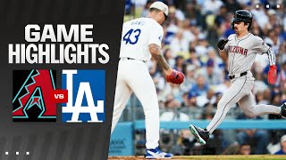 Dbacks vs Dodgers Game Highlights 7424  MLB Highlights [upl. by Suhpesoj234]