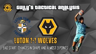 Gullys Tactical Analysis Luton 11 Wolves [upl. by Jacinto]