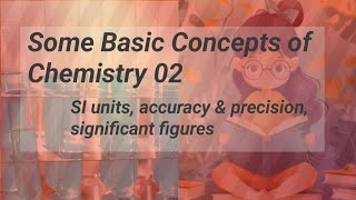 Some Basic Concepts of Chemistry 02 SI Units accuracy amp precision significant figures [upl. by Canute]