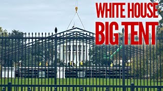 Big something going up on the South Lawn of the White House [upl. by Orimlede]