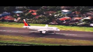 Philippine Airlines Landing Legazpi City Airport [upl. by Yllatan232]