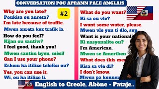 CONVERSATION POU APRANN PALE ANGLAIS  Kou Anglais  Aprann pale anglè  Aprann pale Anglais  Angle [upl. by Henleigh]